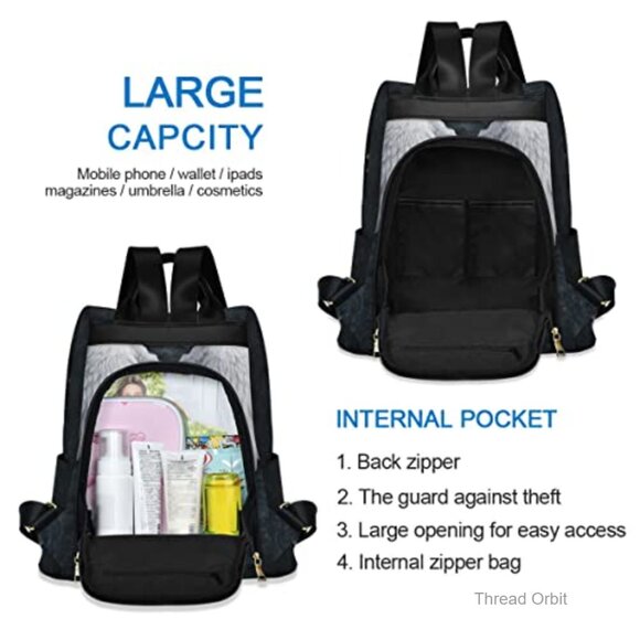 Large Anti-Theft Travel Backpack Lightweight Water-Resistant Laptop Compatible main image 5